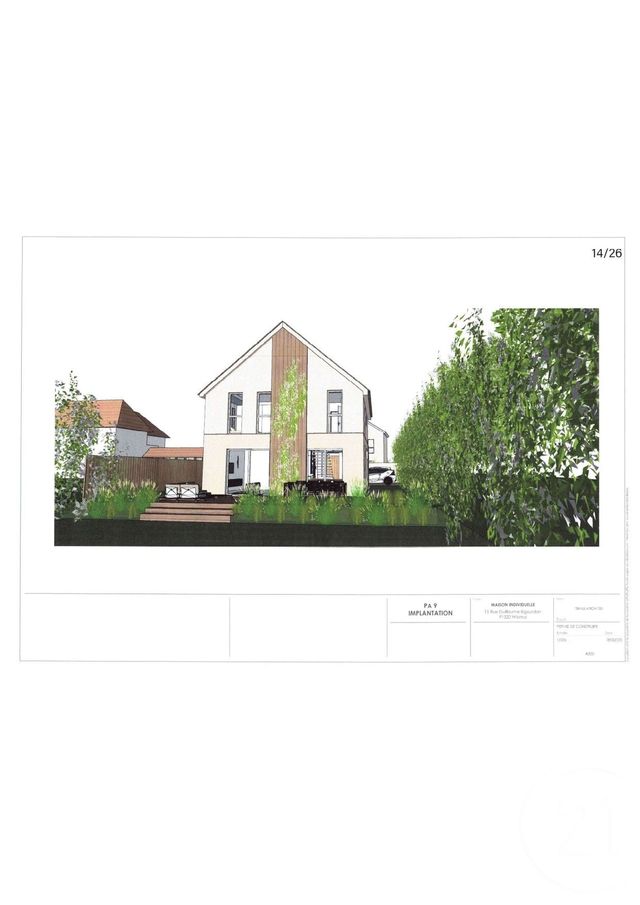 Terrain &agrave; vendre - 521 m2 - Wissous - 91 - ILE-DE-FRANCE